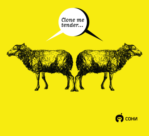 Playful Cloned Sheep Poster / Забавные клонированные овцы Clone me tender - Принты для парней, страница 24 