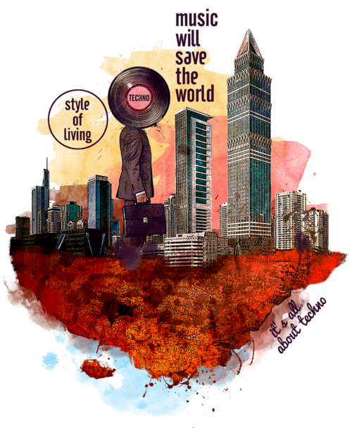 Techno Businessman Music will save the world / Техно бизнесмен style of living - Принты для парней, страница 24 