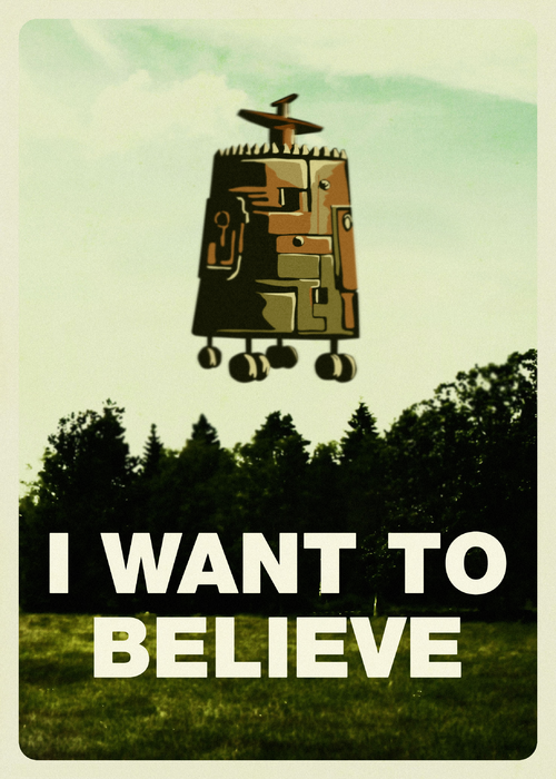 Футуристический летательный аппарат с колёсиками в лесу I Want To Believe - Принты для парней, страница 24 