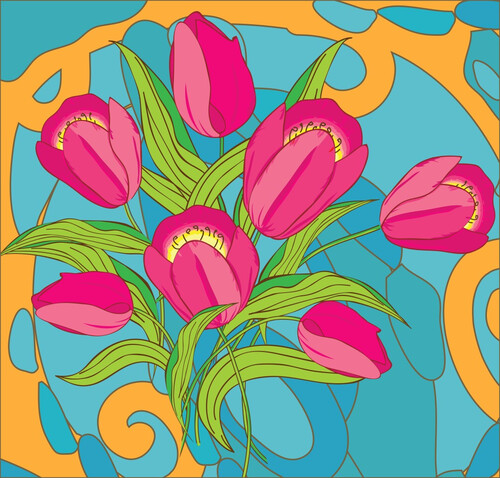 Pink Tulips / Розовые тюльпаны - Яркость для радости.