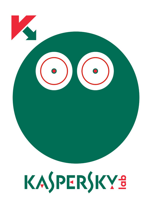 Стильный логотип Kaspersky Lab с символикой безопасности - Магазин футболок demonwa - Дизайнерские принты
