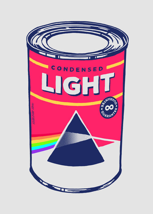 Ироничная банка «Сгущенный свет» с дизайном Pink Floyd - Принты для парней, страница 17 
